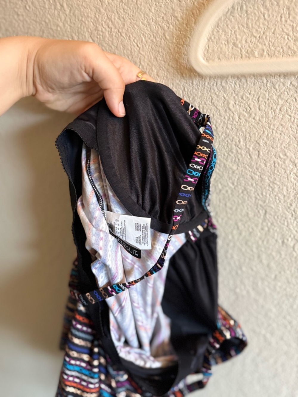 NWT Miraclesuit Shimmer Links Love Knot Underwire Tankini Swim Top Luxury Beach - Picture 9 of 10